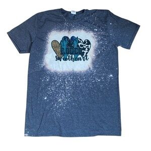Rodeo Sweetheart bleached tee LARGE gildan NWOT